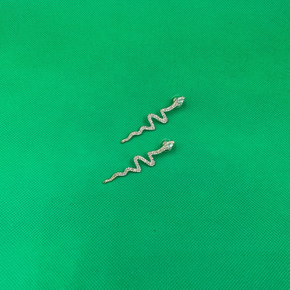 Zig Zag Snake Earrings